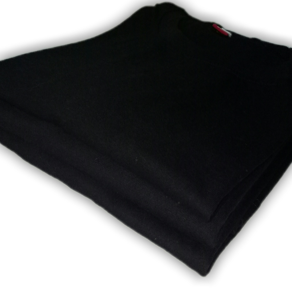 Kaos polos murah tebal Warna hitam baju basic lengan pendek warna hitam