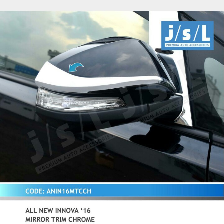 Jsl List Cover Spion Innova Reborn Mirror Trim Chrome Shopee Indonesia