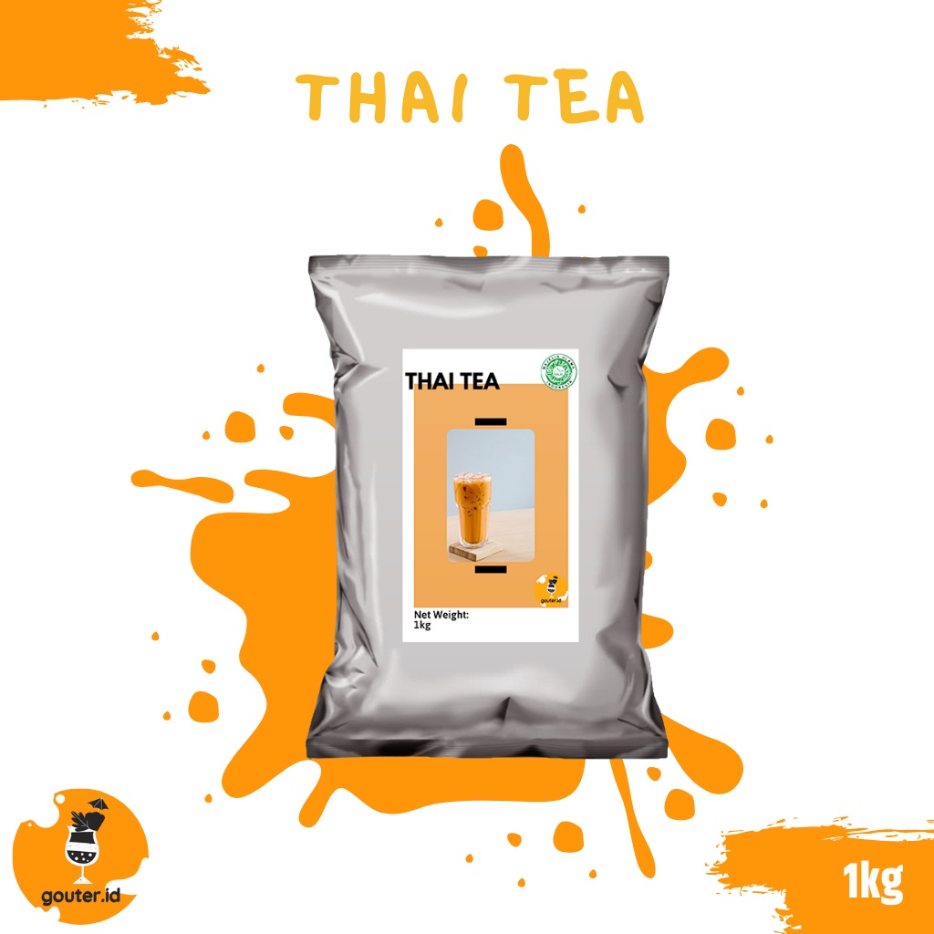 BUBUK MINUMAN RASA THAI TEA 1KG / SERBUK MINUMAN ANEKA RASA / BUBUK MINUMAN KEKINIAN / MINUMAN INSTAN / BOBA DRINKS