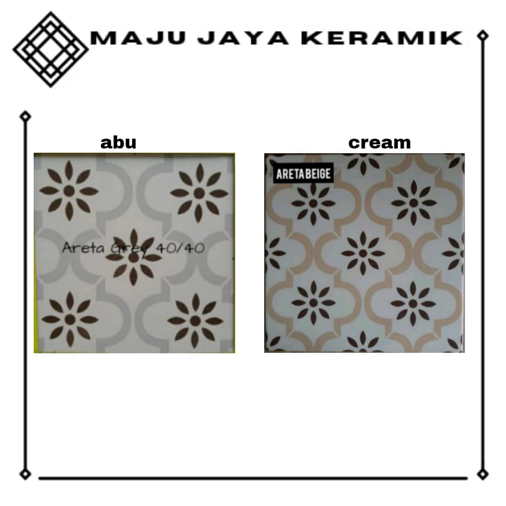 KERAMIK LANTAI 40X40 KASAR ABU CREAM HIJAU |KERAMIK CAFE TERAS TAMAN DAPUR 40X40 | MULIA ARETA