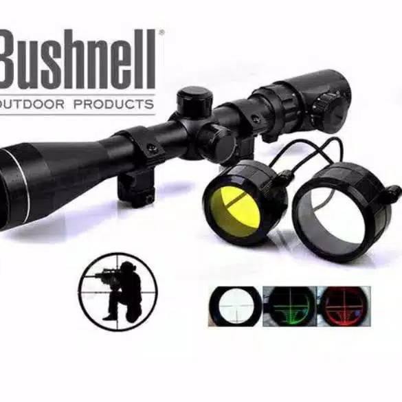 (-_-) Teleskop Bushnell 4x20 / 3-7x28 / 3-9×40 EG -Teleskop Senapan Angin *%