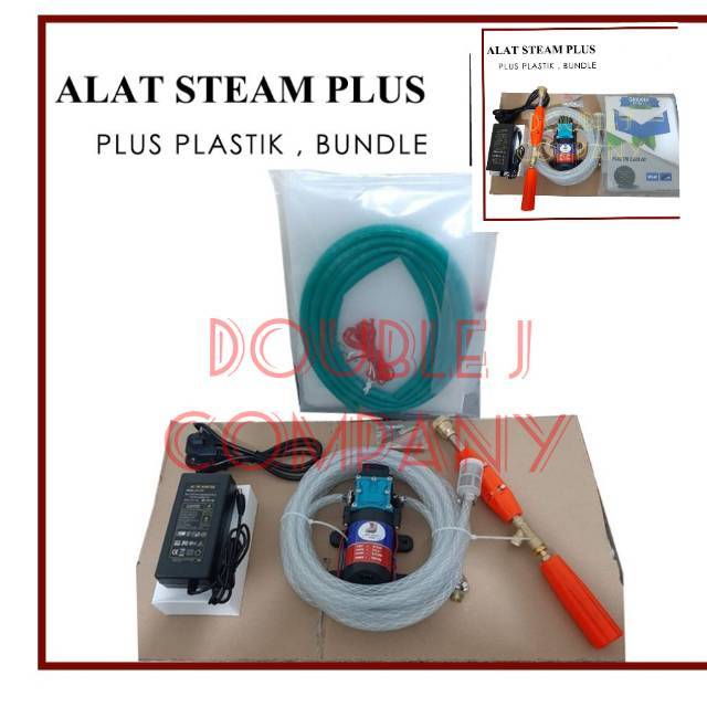 POMPA DC ALAT STEAM MOTOR MOBIL CUCI AC - PLUS PLASTIK CUCI AC