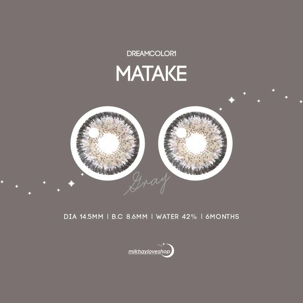 Softlens Matake Gray (Grey) | Dreamcolor1 [Mikhayloveshop]