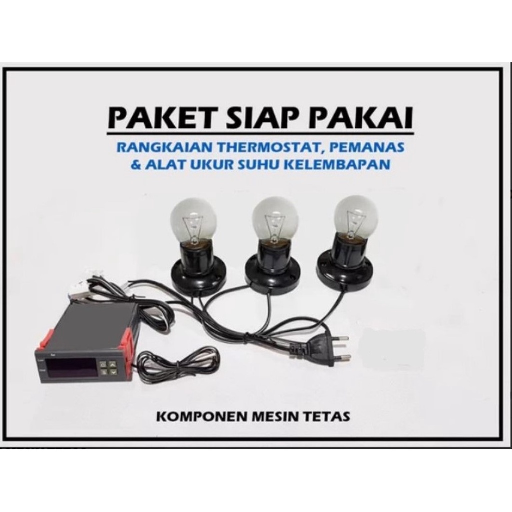 Paket Siap Pakai 3P STC Thermostat Termostat Pemanas Untuk Mesin Tetas Telur