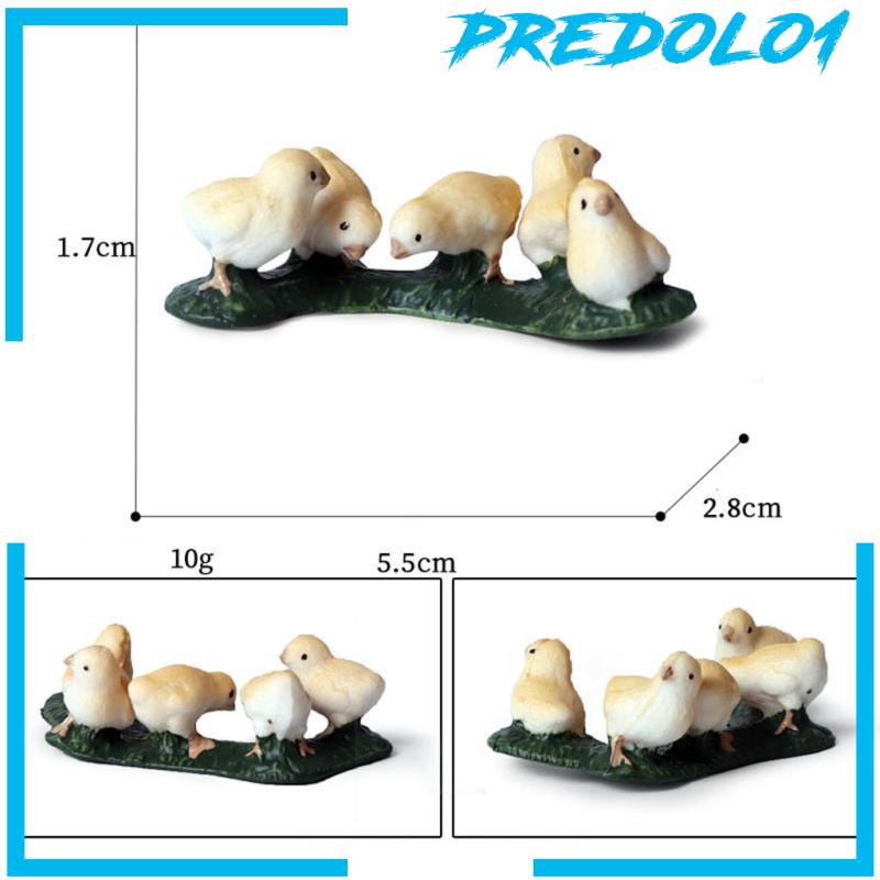 (Predolo1) 4pcs / Set Mainan Edukasi Bentuk Ayam / Bebek / Angsa Untuk Anak Belajar