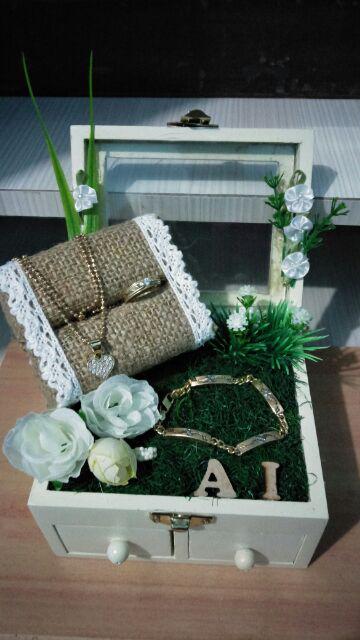Bc2 Bantalan Cincin Ring Barier Bahan Mahar Ring Box Kerajinan Tempat Cincin