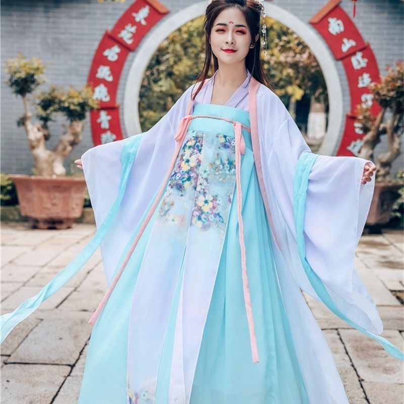 Women's Han Chinese clothing fairy archaistic ancient costume clothes fairy Super fairy suit chest-h