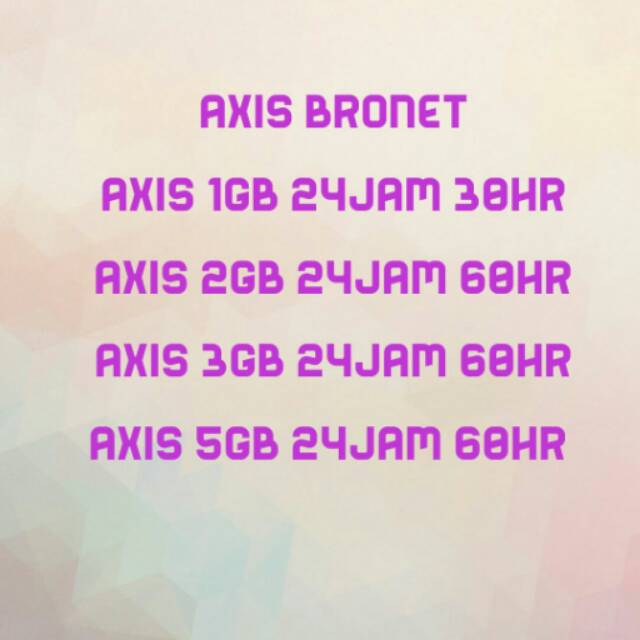 INJECT DATA AXIS BRONET 1GB