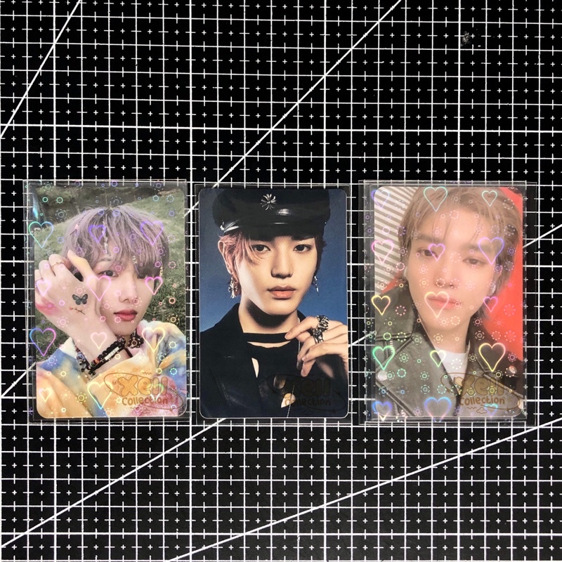 [𝐑𝐄𝐀𝐃𝐘 𝐒𝐓𝐎𝐂𝐊] Photocard ✦ 𓂋 Jisung HF future ver.  // nabi, Taeyong sticker reso + Yizhiyu YZY Reson