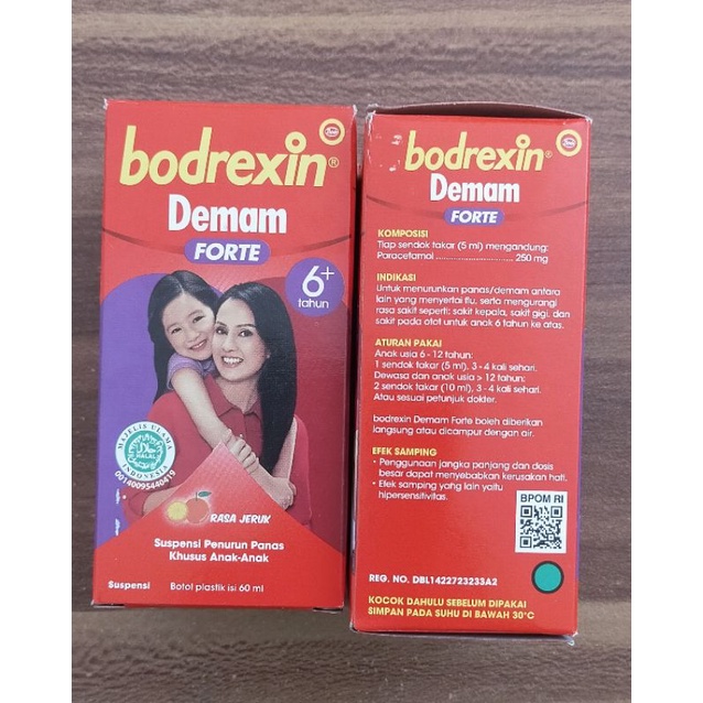 BODREXIN DEMAM FORTE (PARACETAMOL 250MG)