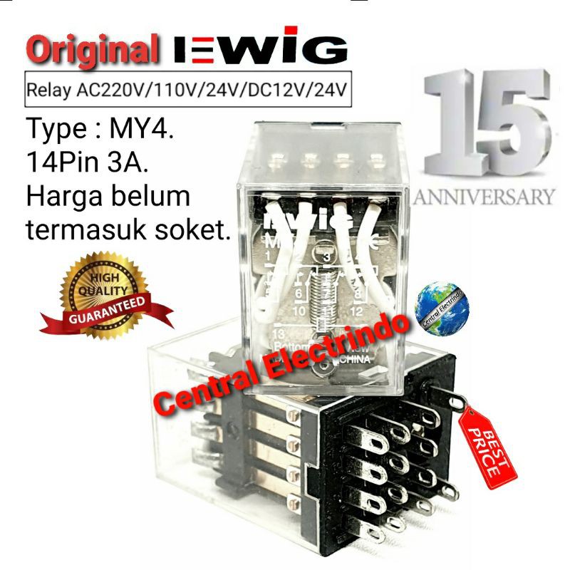 Relay EWIG MY4 14Pin 3A.