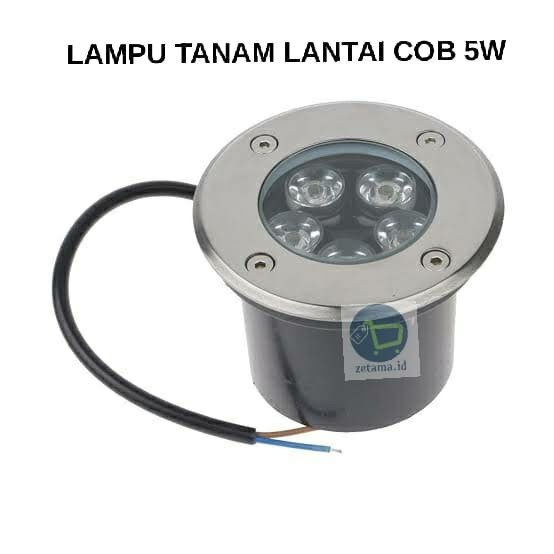 ELEKTRONIK LAMPU LAMPU LANTAI TANAM 5W (5MATA) / LAMPU TANAM OUTDOOR - KUNING