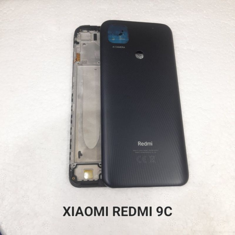 KESING CASING HOUSING FULLSET FRAME BACKDOOR XIAOMI REDMI 9C ORIGINAL