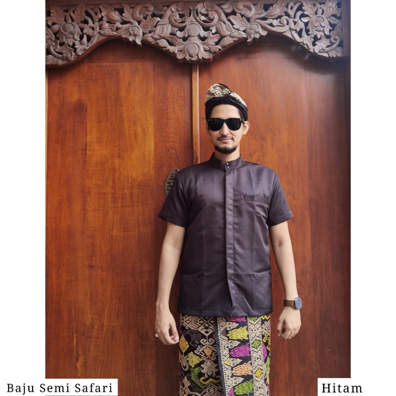 BAJU SEMI SAFARI PREMIUM | ATASAN SEMI SAFARI DEWASA | SEMI SAFARI PRIA LENGAN PENDEK