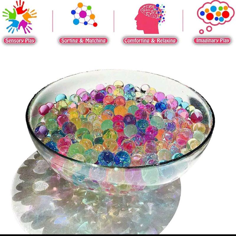 Mainan Anak Water Beads/ Crystal Beads Warna-warni