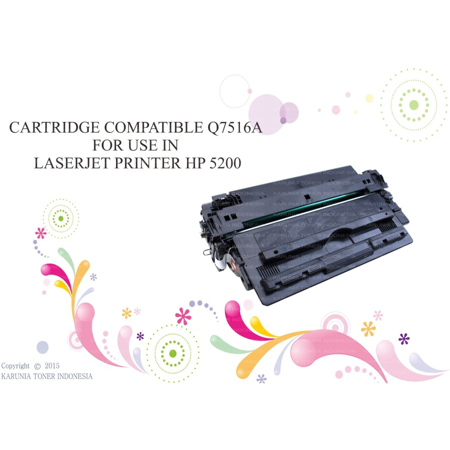 Toner Cartridge Compatible For HP Laserjet Q7516A 16A 5200 LBP3500 New