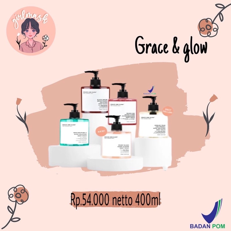 [READY] Grace &amp; Glow English Pear and Freesia Anti Acne Solution Body Wash