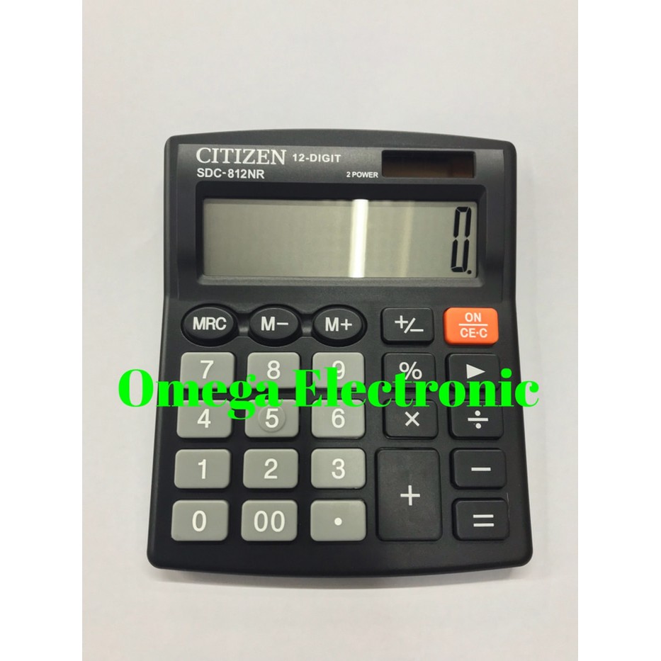 

Murah ORIGINAL Citizen Calculator SDC-812BN - Kalkulator Meja Kantor Office Elegan