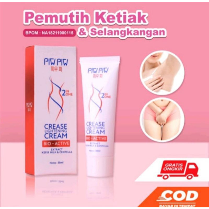 Jual PIW PIW CREASE LIGHTNING CREAM / PEMUTIH KETIAK SELANGKANGAN AREA |  Shopee Indonesia