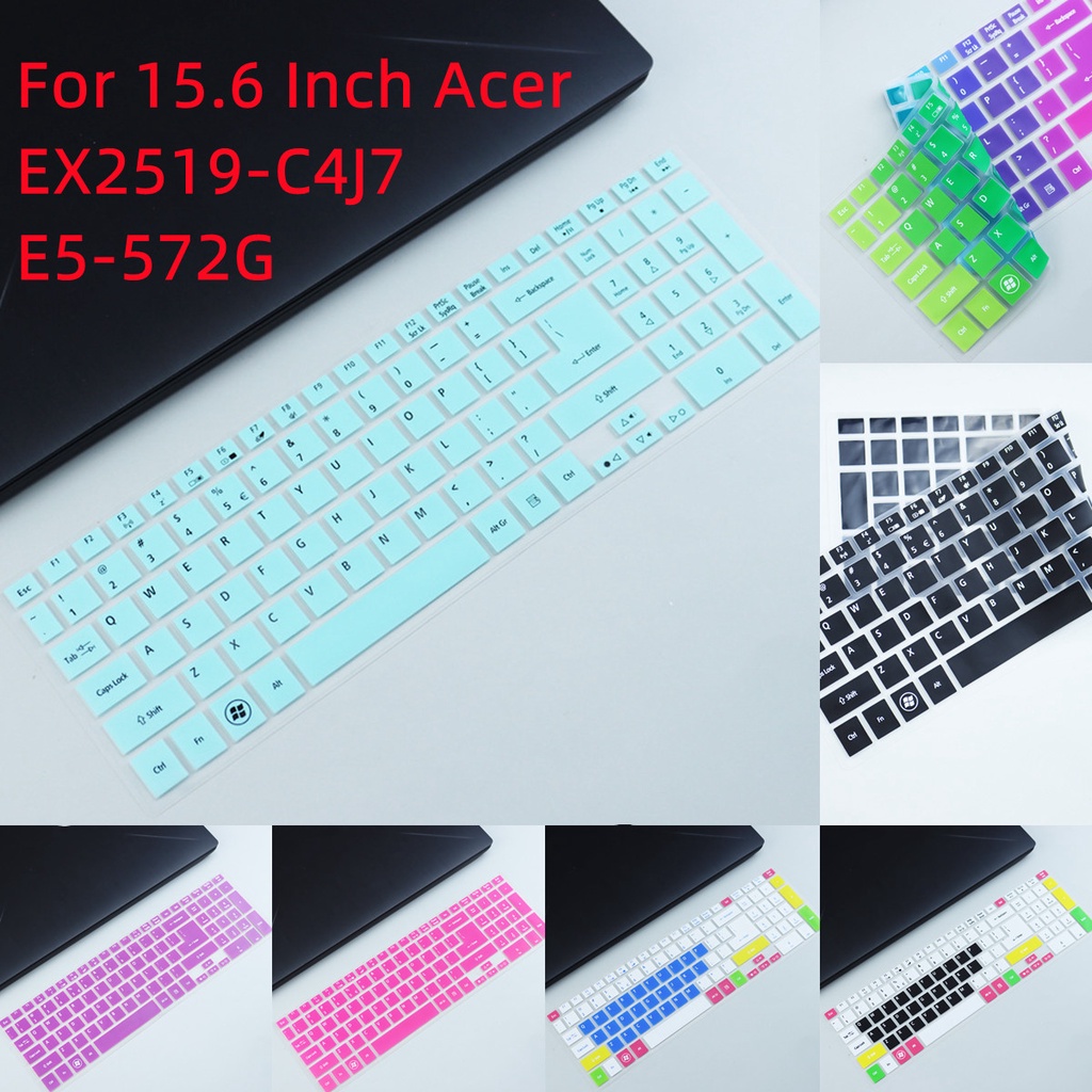 Cover Keyboard Bahan Silikon Untuk Laptop Acer EX2519-C4J7 E5-572G 15.6 Inch