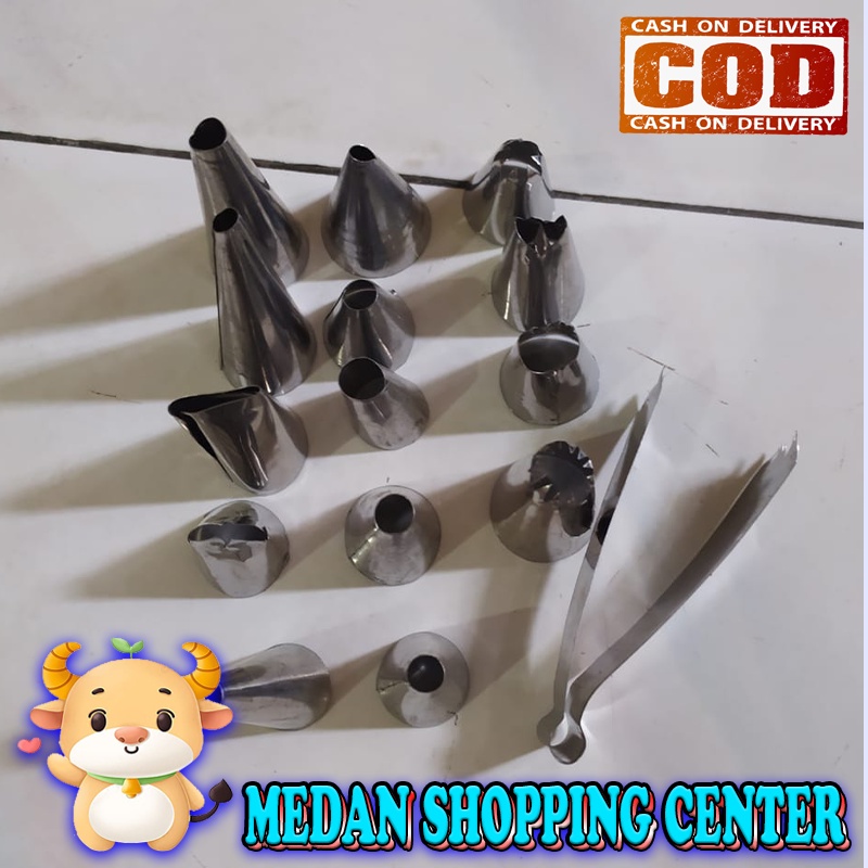 MSC CETAKAN SPLUIT / SEMPRIT MURAH Spuit semprit mawar kue cetakan kue 1 set stainless