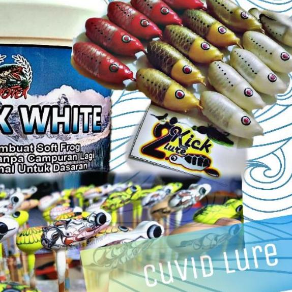 ♥ Lateks Bahan Soft Frog BIOTEX WHITE Kemasan 900 ml Latex Cair Untuk Bikin Umpan Kodok (Tiruan ) Ma