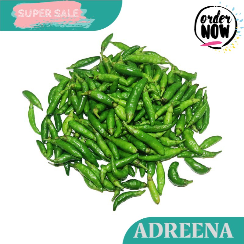 

Cabai Rawit Hijau 250gr Adreena Freshbox