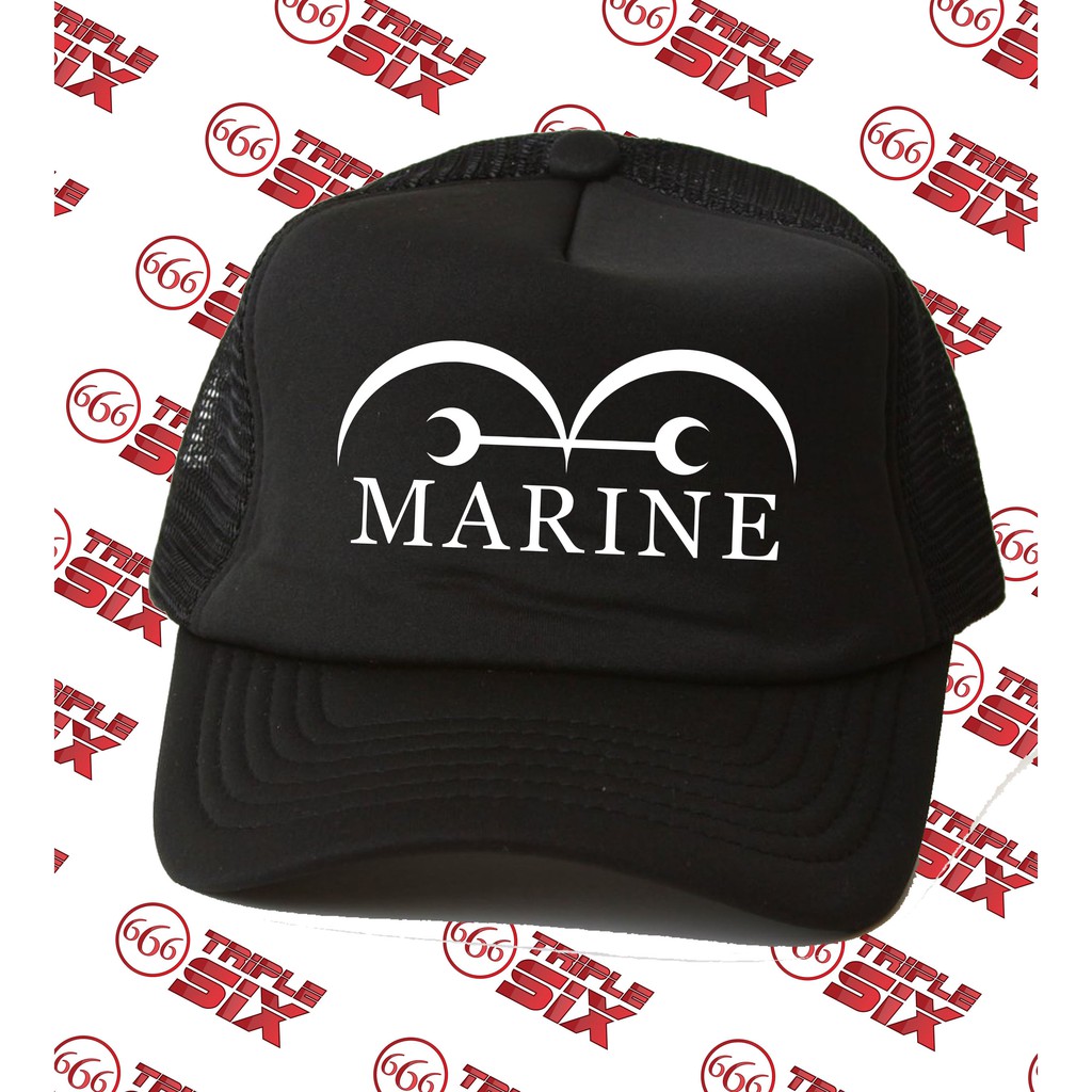 Topi Trucker Anime One Piece Marine