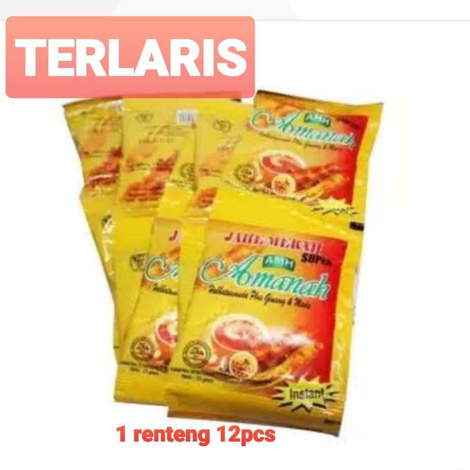 

Jahe merah AMH amanah harga pet rentengan 12pcs