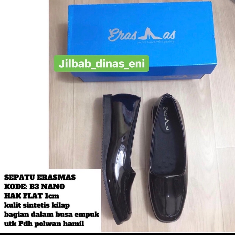 SEPATU ERASMAS KODE : B3 NANO  HAK 1cm