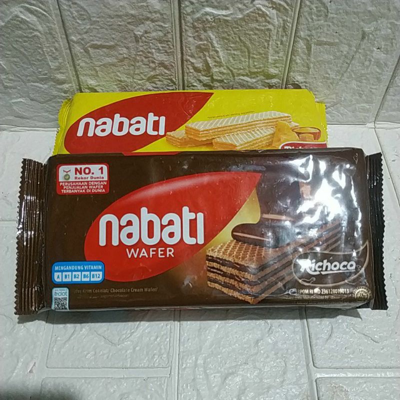 Nabati wafer Richoco (coklat) 127g | Richeese (keju) 132g