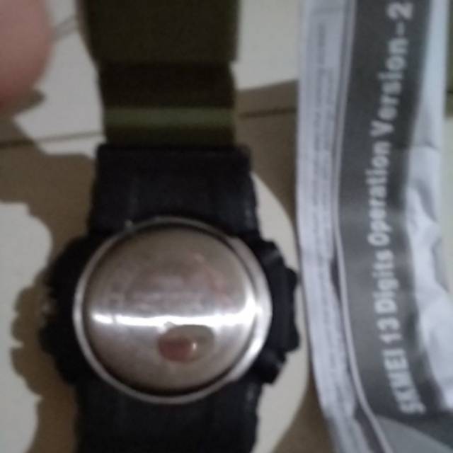 Jam Tangan Pria Sport Dual Time Skmei 1283 Original Anti Air Green Hijau