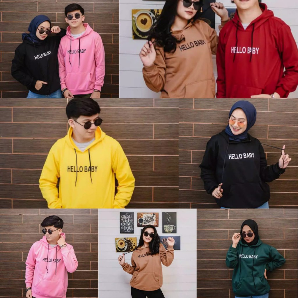 hello baby sweater wanita muraah ber hoodie