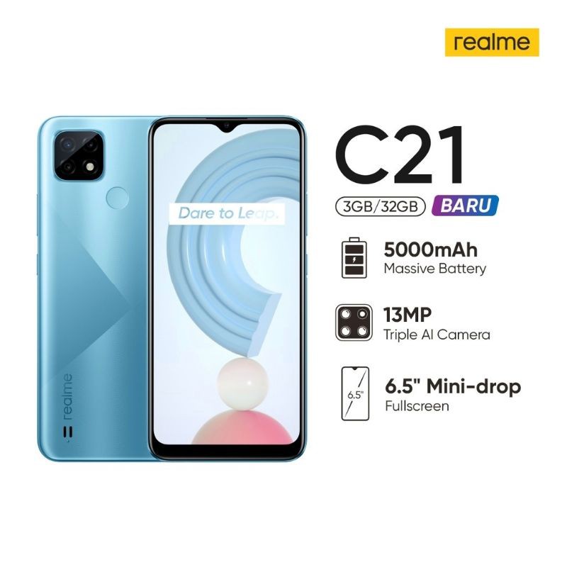 Realme C21 C21Y C25Y C31 3/32 4/64 Garansi Resmi