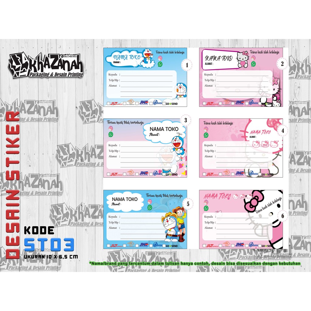 

STICKER LABEL PENGIRIMAN TOKO ONLINE