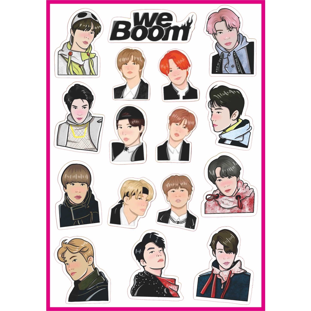

Stiker KPOP NCT 3 [ISI 15PCS] Sticker Setiker case Laptop | HP | BINDER | Helm | Motor Anti Air