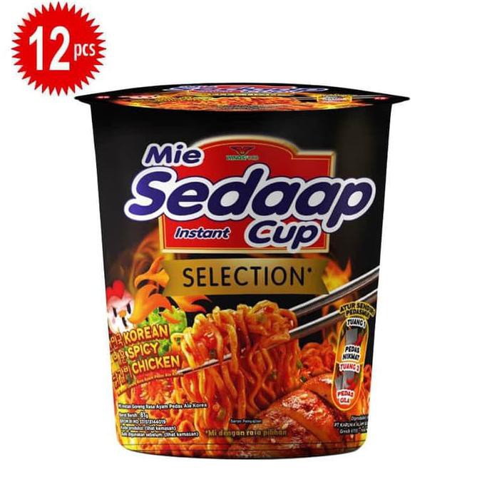 

Terlaris# Mie Sedap Korean Spicy Chicken Cup 1 Dus (12)