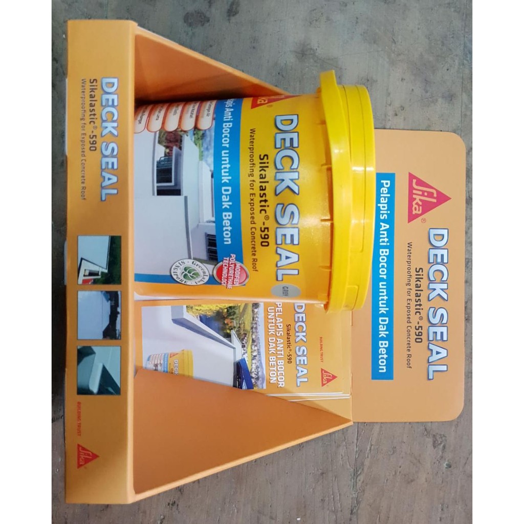 Sikalastic 590 Sika Deck Seal 4 kg Pelapis Anti Bocor untuk Dak Beton