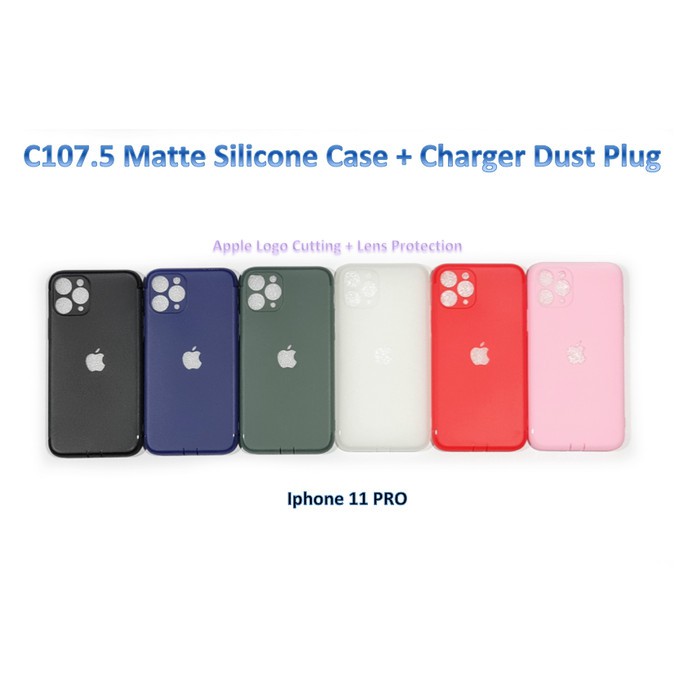 C107.5 Iphone 11 / 11 PRO / 11 PRO MAX  Colourful Ultrathin Silicone Case / Matte Case