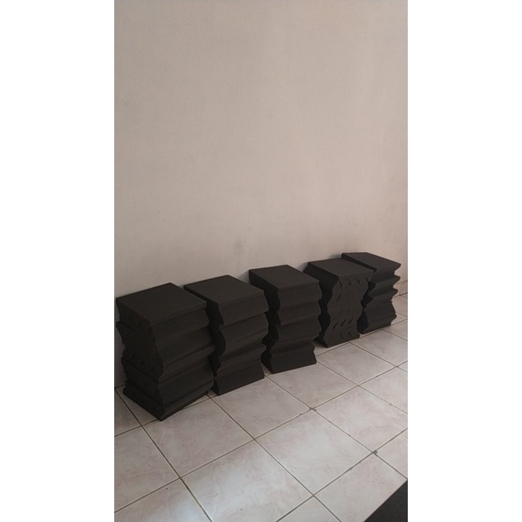 Busa Peredam suara model zigzag - ACOUSTIC FOAM WEDGE ZIGZAG 25x25x6 cm (isi 10pcs)