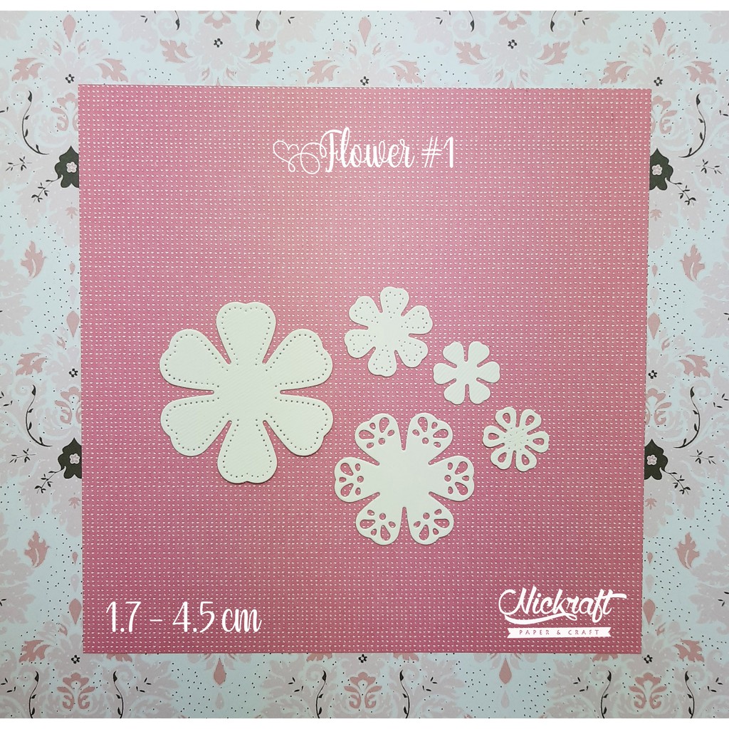 

FLOWER #1 - Bahan Scrapbook Mahar Bunga Kertas