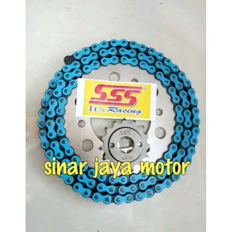 gear gir set sss 415 supra . grand. honda