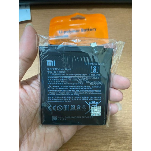 Baterai Xiaomi Redmi Note 4 BN43 Original