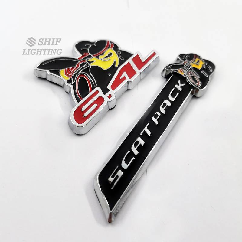 1 x Metal 6.4L SCATPACK BEE Logo Car Auto Decorative Emblem Badge Sticker Decal for Chevrolet Cruze