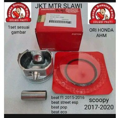 piston ring pen pisron beat f1 2015-2016 beat street esp beat pop eco new scoopy 2017-2020 ori Honda