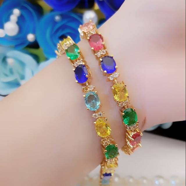 Xuping gelang lapis emas 18k 1240g