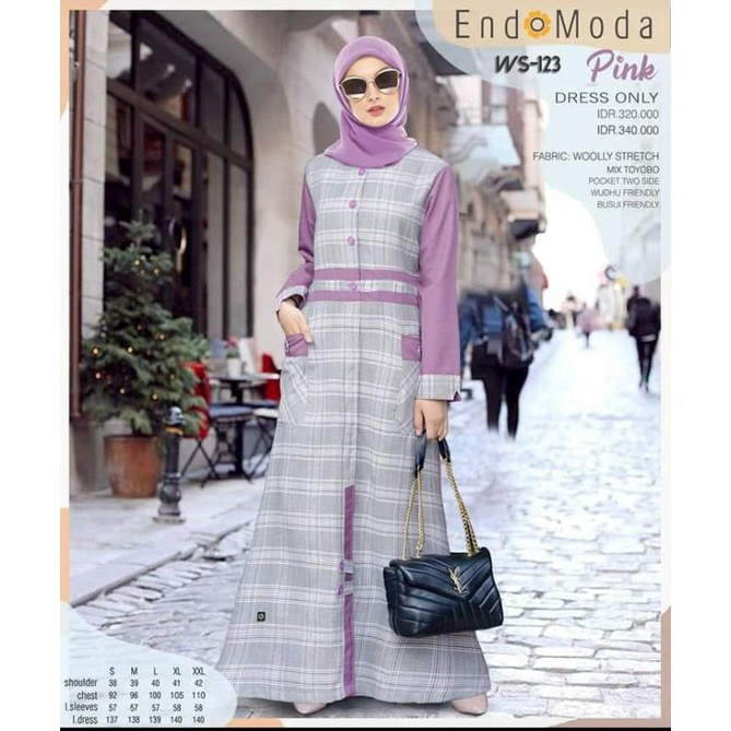 Endomoda WS 123 gamis endomoda terbaru