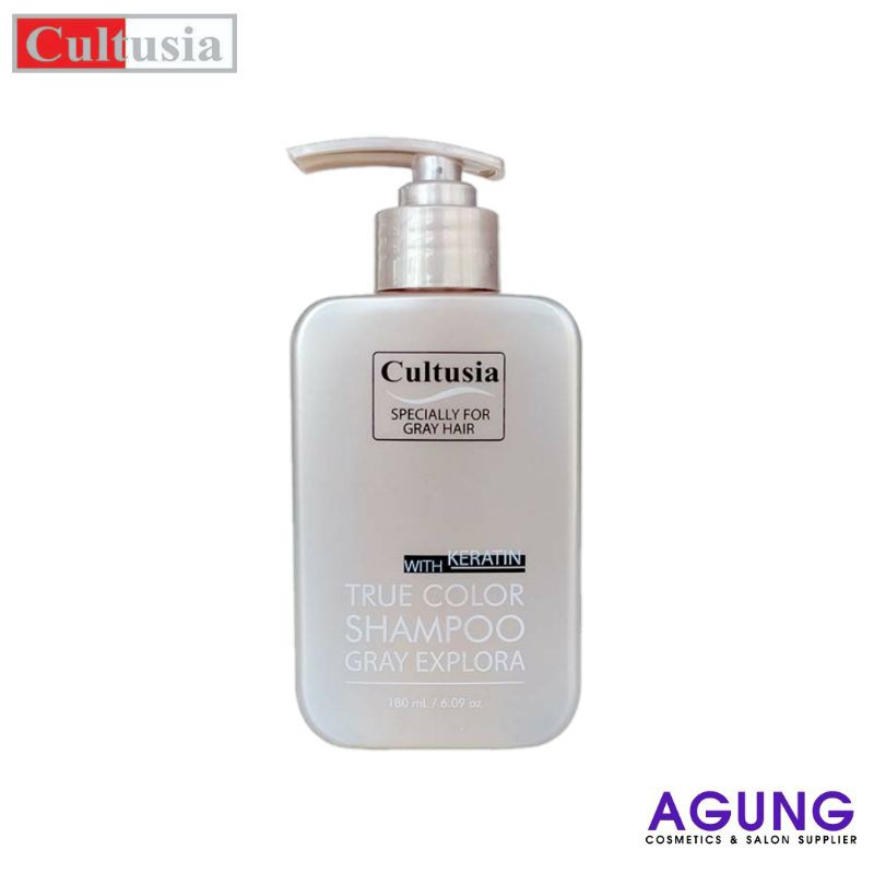 Cultusia Gray Color Shampoo 180ml | Shampoo Pewarna Bleaching/Ash Blonde