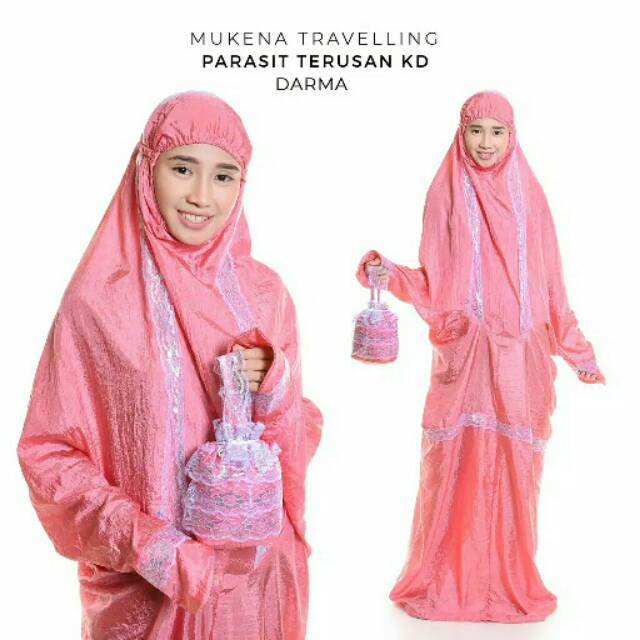 MUKENA TERUSAN PARASUT DEWASA MUKENA TRAVELLING PARASUT KD