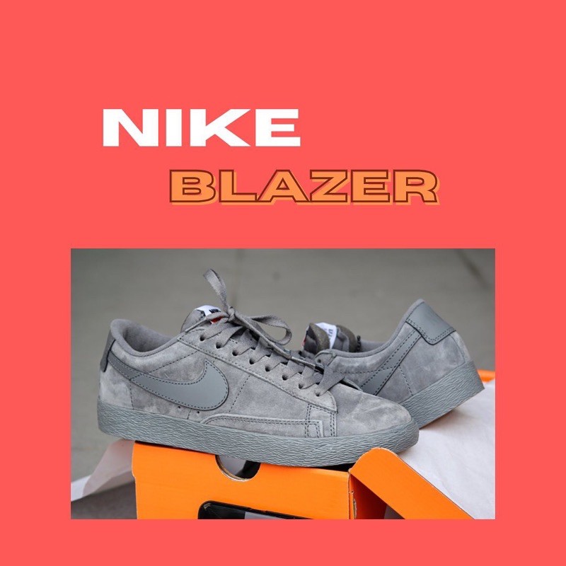 Sepatu Sneakers Nike Blazer Suede Grey